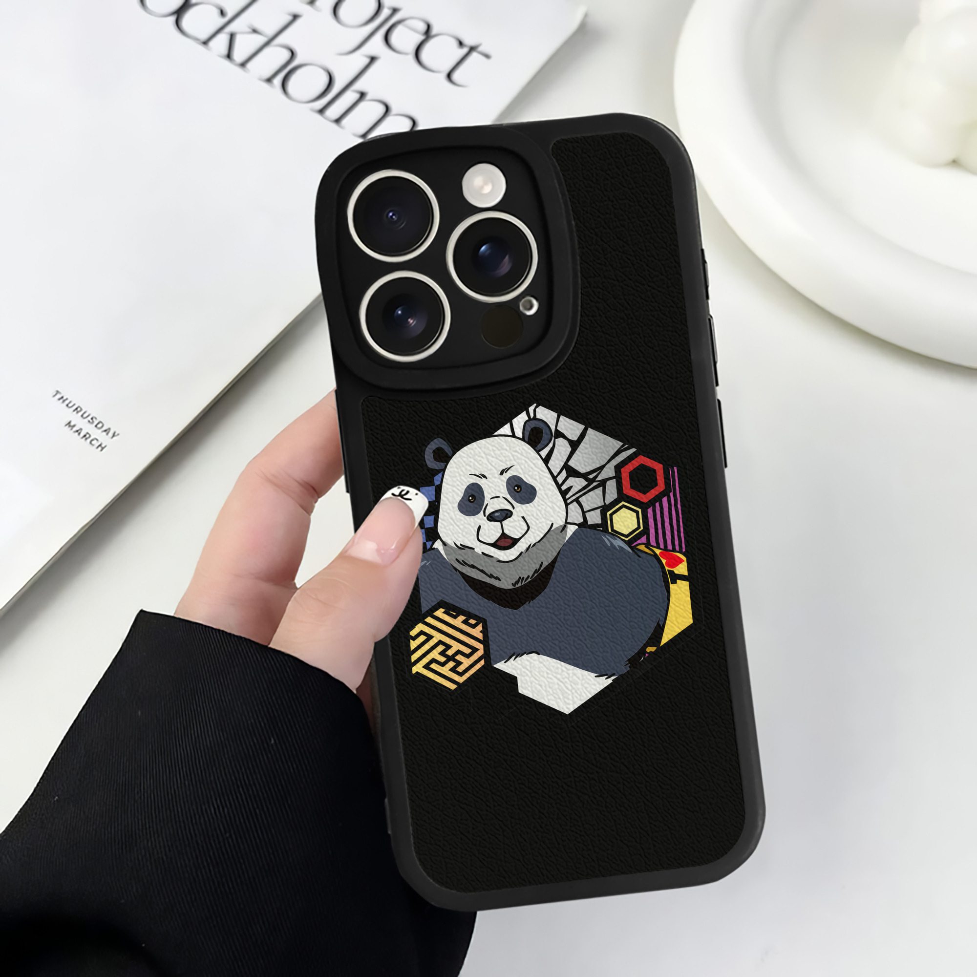 （画像用） 呪術廻戦 Jujutsu Kaisen 【iPhone 16シリーズ対応】シリコンスマホケース（レザー調） 材質：シリコン